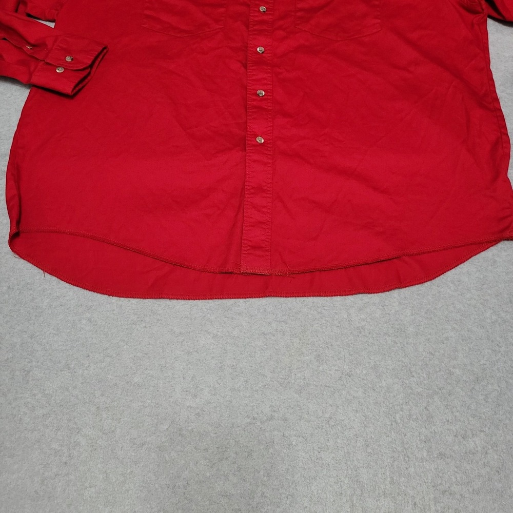 Vintage Wrangler Big Man X-Long Tails Red Shirt 18-36 BIG - Picture 6 of 14